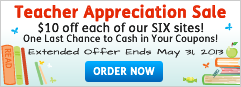 Teacher Appreciation - Open House Sale. Ends May 31, 2013 - Register now! Teacher Appreciation Week - Open House 2013